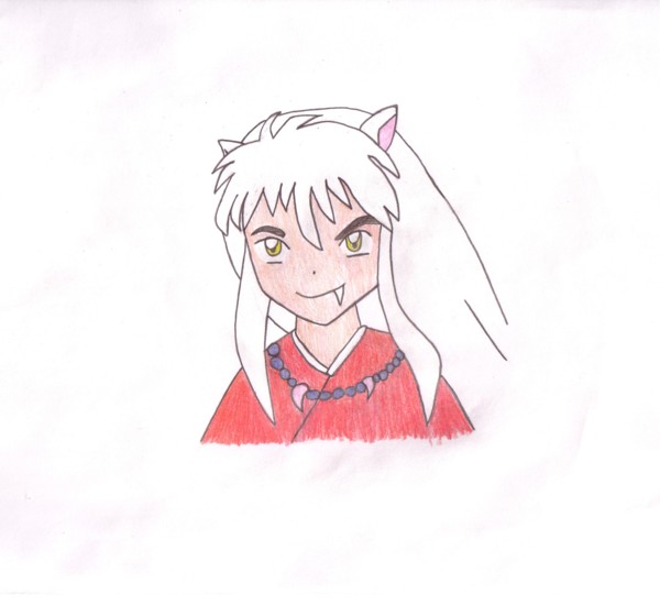 InuYasha coloured by Dragon_Wolfie