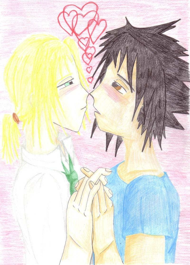 Valentines kiss by Dragon_Wolfie