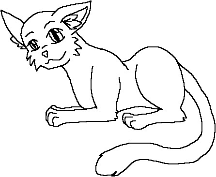 cat lineart by Dragonia