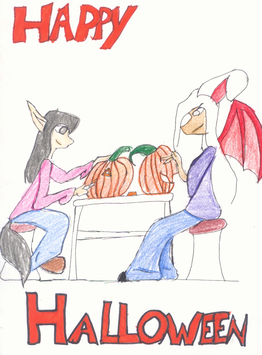 Happy Halloween From Kyle And Sarah! by Dragoninuyokai