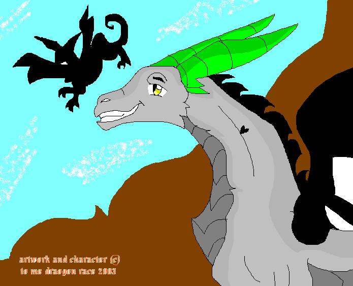 my new grey dragon by Dragonrace