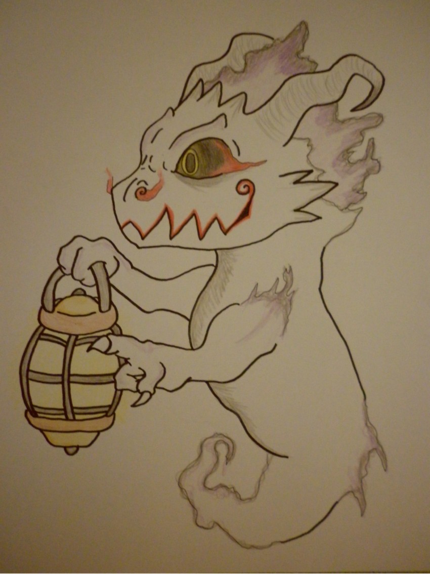 Lamp Dragon by Dragonsama23