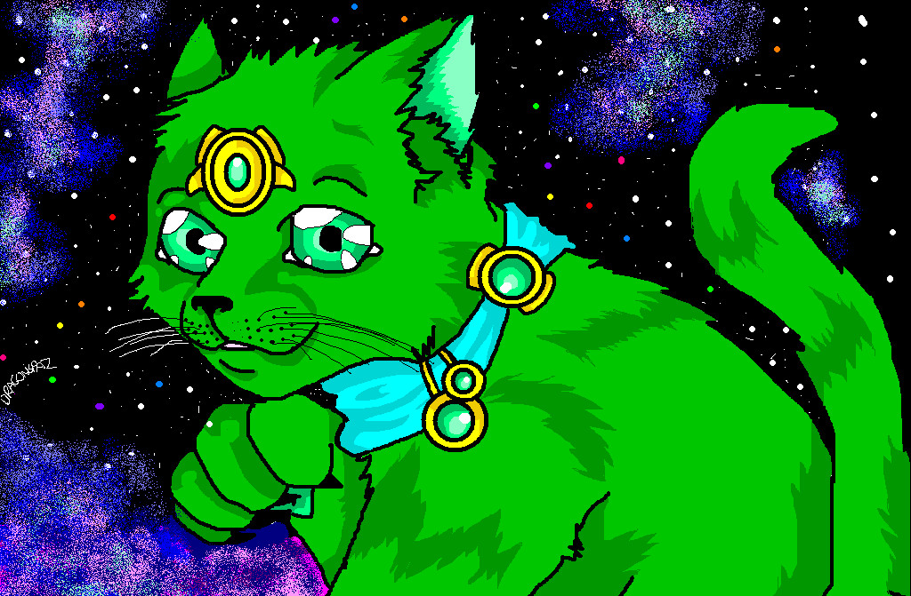 Space cat by Dragonspaz