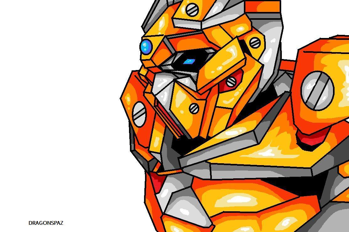 Orange Robot by Dragonspaz