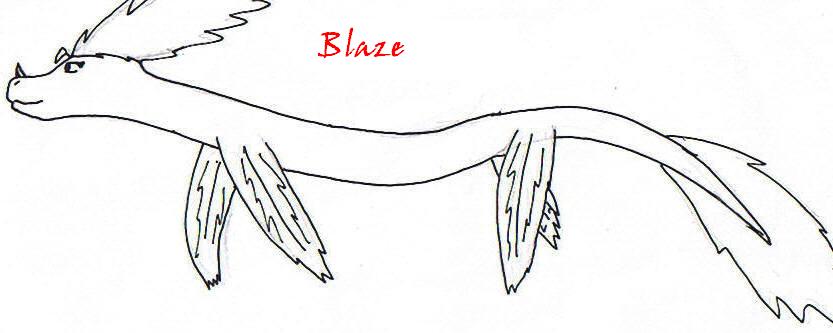 Blaze- adopted fire drake - rough by DragonxNekoxFire