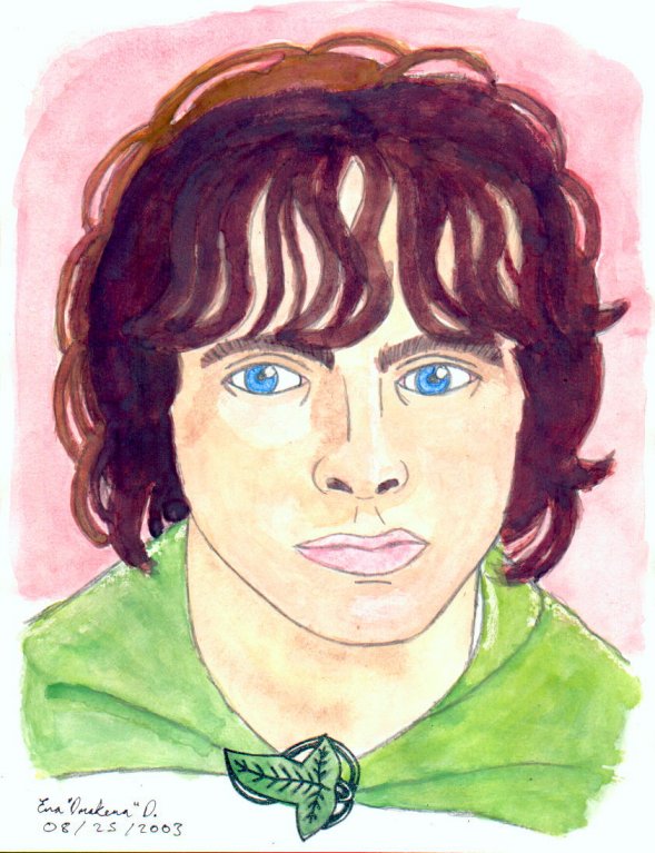 Frodo water colours (LOTR) by DrakenaTheDestroyer