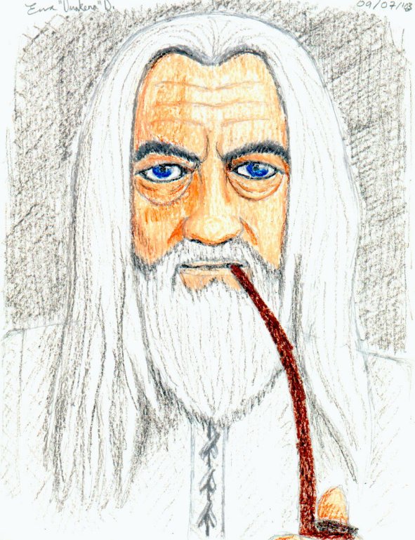 Gandalf the White (LOTR) by DrakenaTheDestroyer
