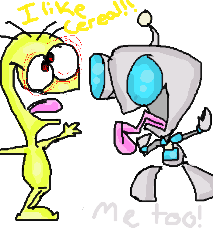 The Cheese and GIR by Drakenea