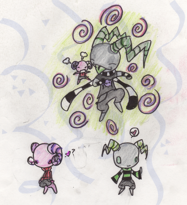 Drak and Ciire doodles by Drakenea