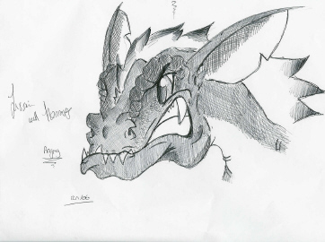 Angry dragon by Drakengardfan