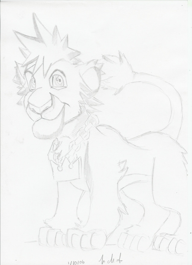 lion cub sora by Drakengardfan