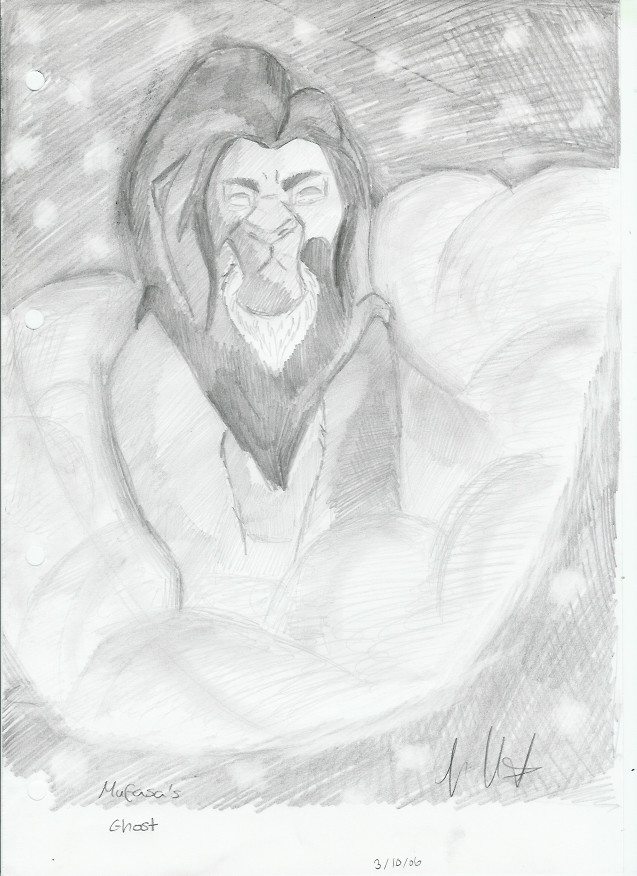 mufasa's ghost shaded by Drakengardfan