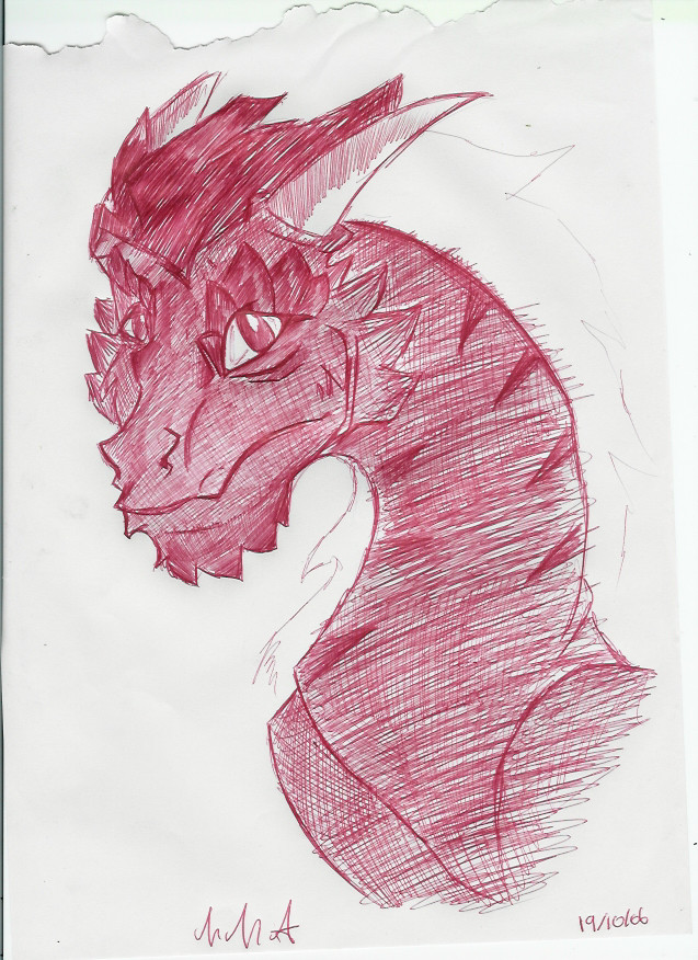 red dragon(unfinished) by Drakengardfan