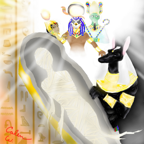 Egyptian Gods and The Mummy by DramaticAngel