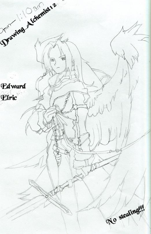 Angel Edward by Drawing_Alchemist12