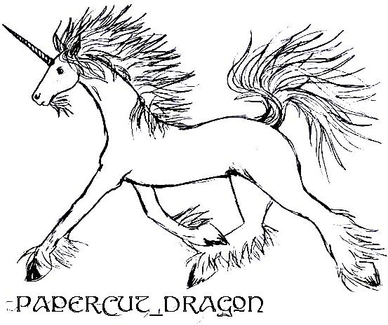 Unicorn!^^(for Papercut_Dragon)! by DreamOfFire