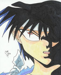 Evil Hiei from the shadows..... by DreamSlayer