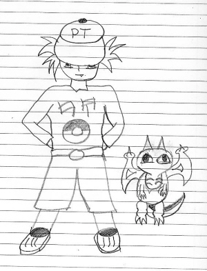 made up character and pokemon by Driger_Master