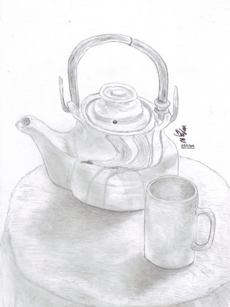 Teapot &amp; cup. by Dual_Aesthetic