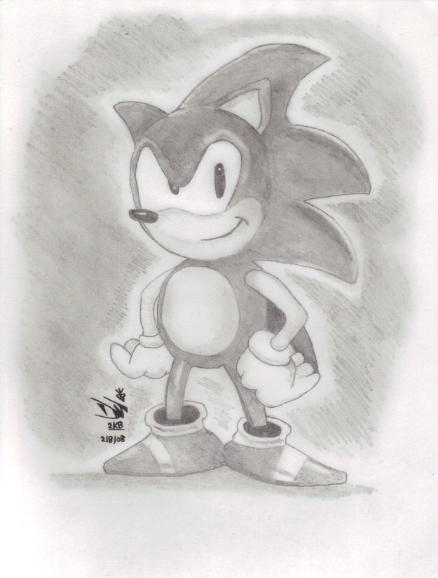 Classic Sonic The Hedgehog. by Dual_Aesthetic