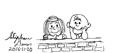 Charlie Brown and Peppermint Patty by Dumas