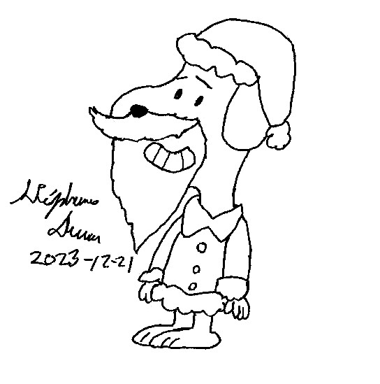 Snoopy as Santa Claus by Dumas