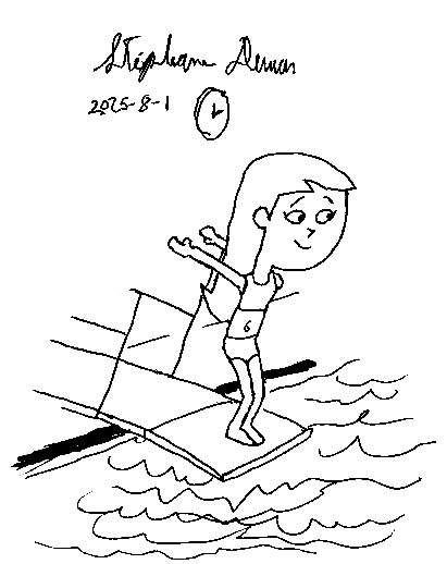 Trixie Tang ready for a super dive by Dumas