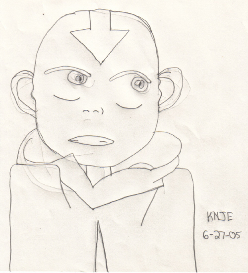 Really bad picture of Aang by daddiesgurl