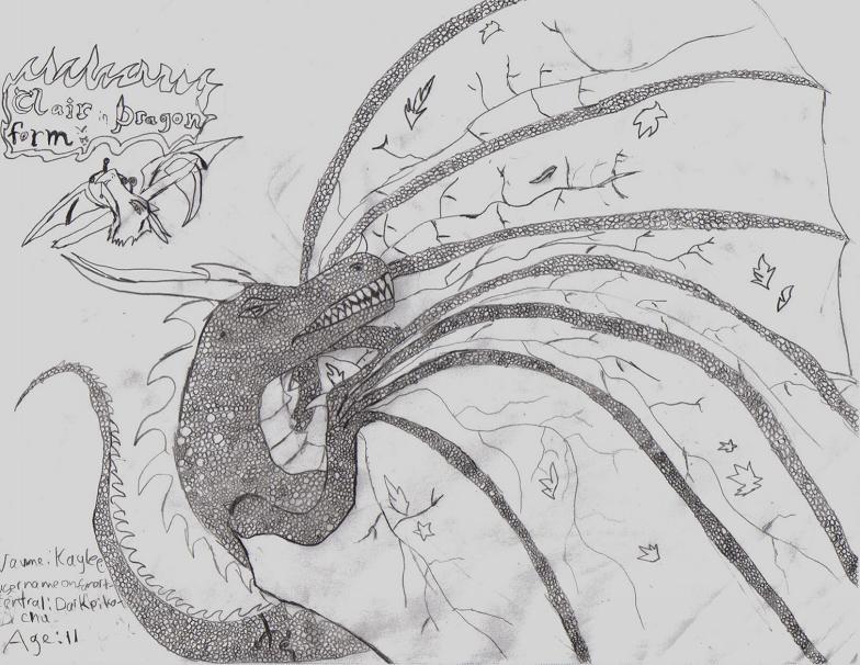 "clair-dragon form" by dark_pikachu