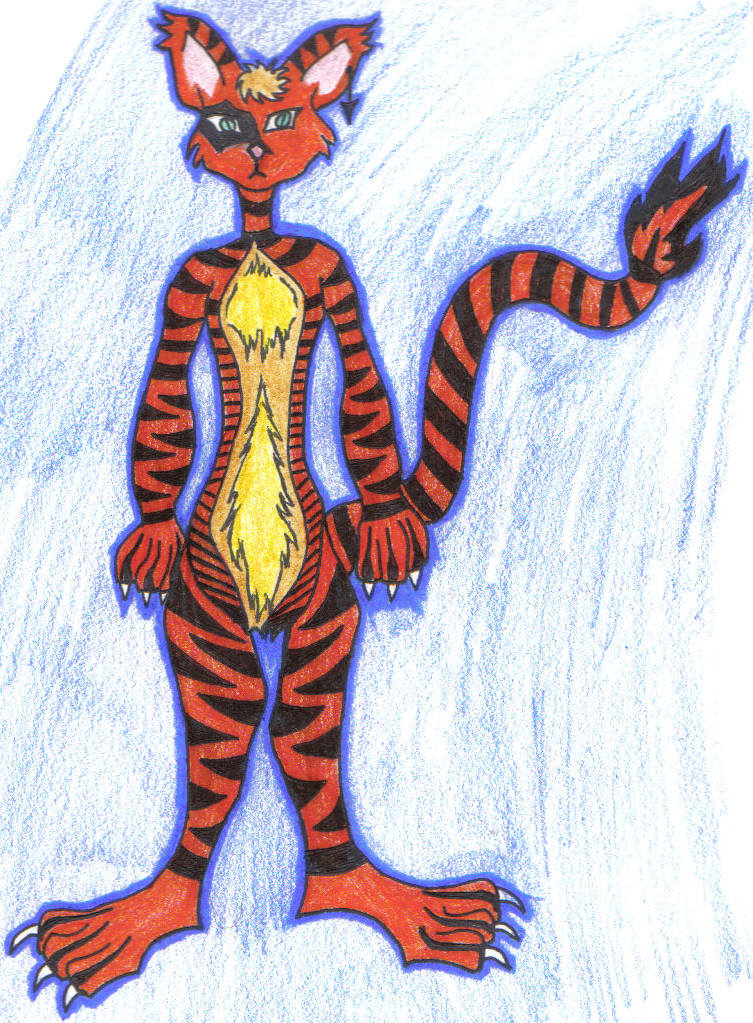 tiger cat by darkbloodrose