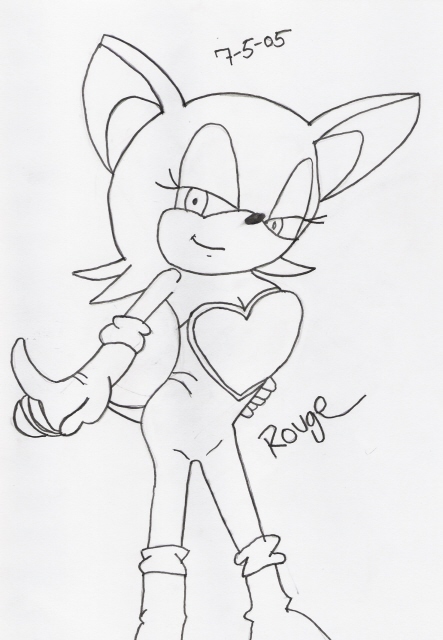Rouge the Bat (Wingless) by darkcow00