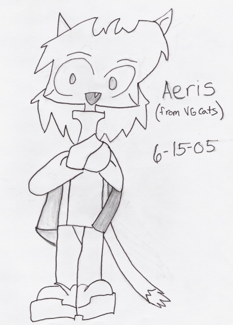 Aeris (from VG Cats) by darkcow00