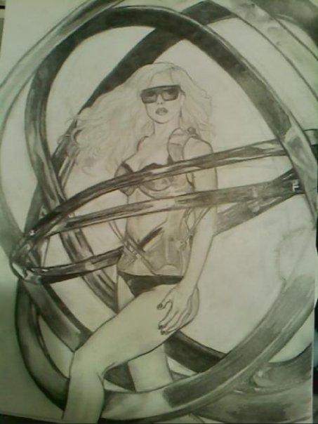 Lady Gaga Monster Ball Tour Drawing by darkestdevil