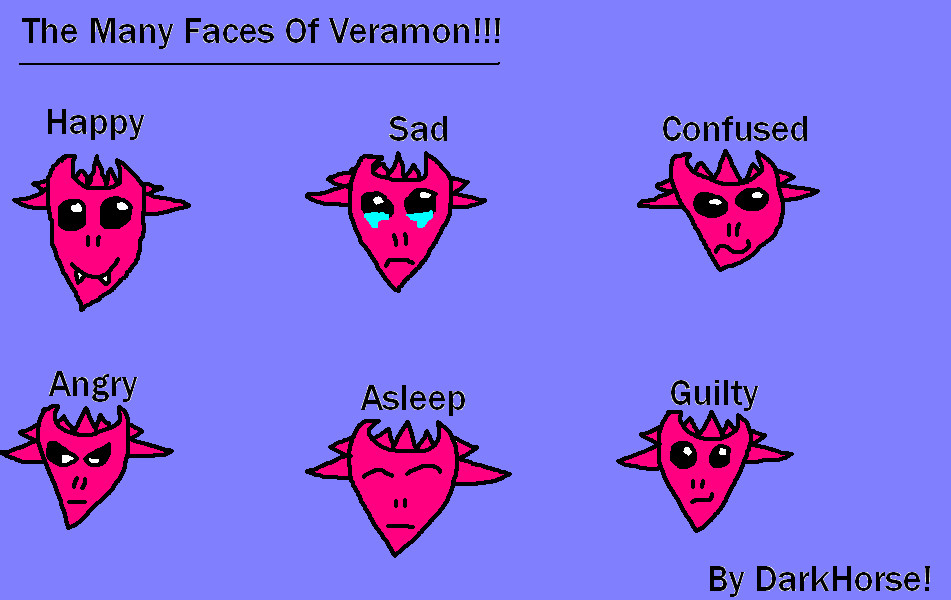 The Many Faces Of Veramon! by darkhorse