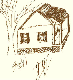 A sketch of a house by darklink62
