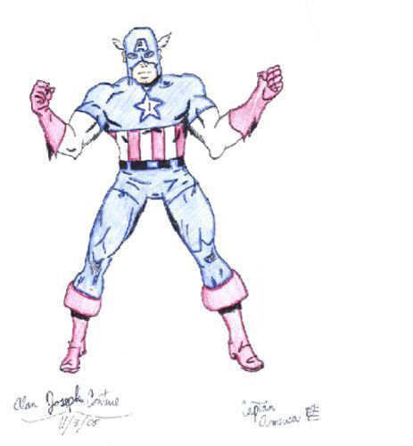 Captain America(my first submitted pic!) by darkmagican321