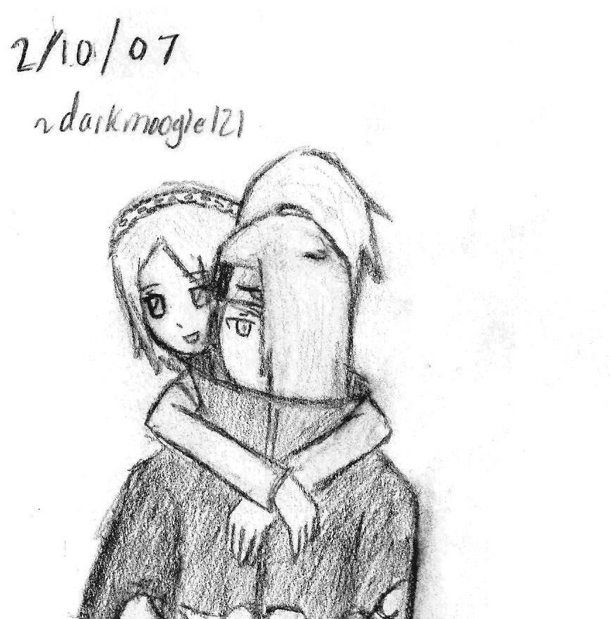 Deidara and Julie *requested by Haunted-Flower* by darkmoogle121