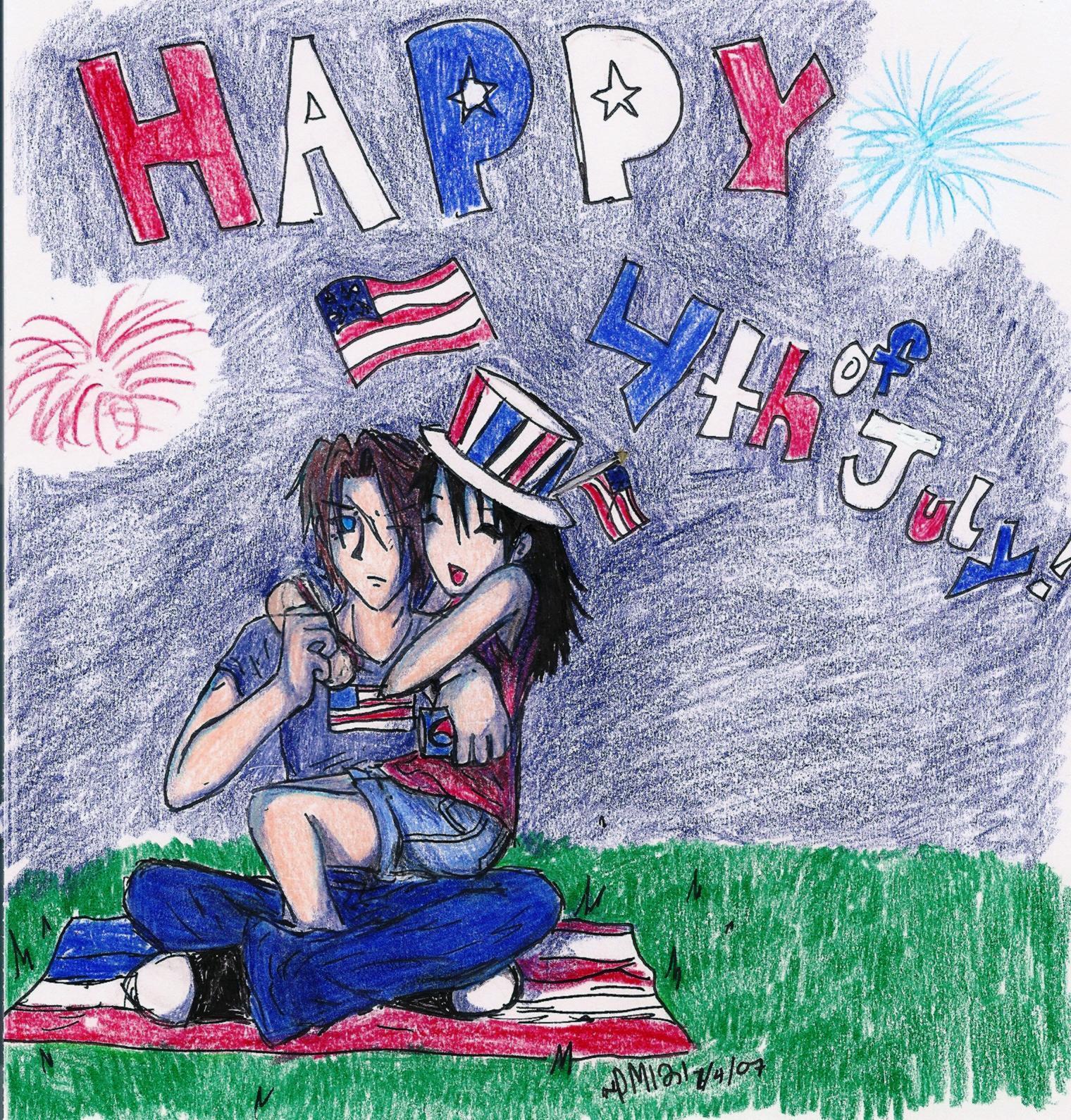 Happy Independence Day! :D by darkmoogle121