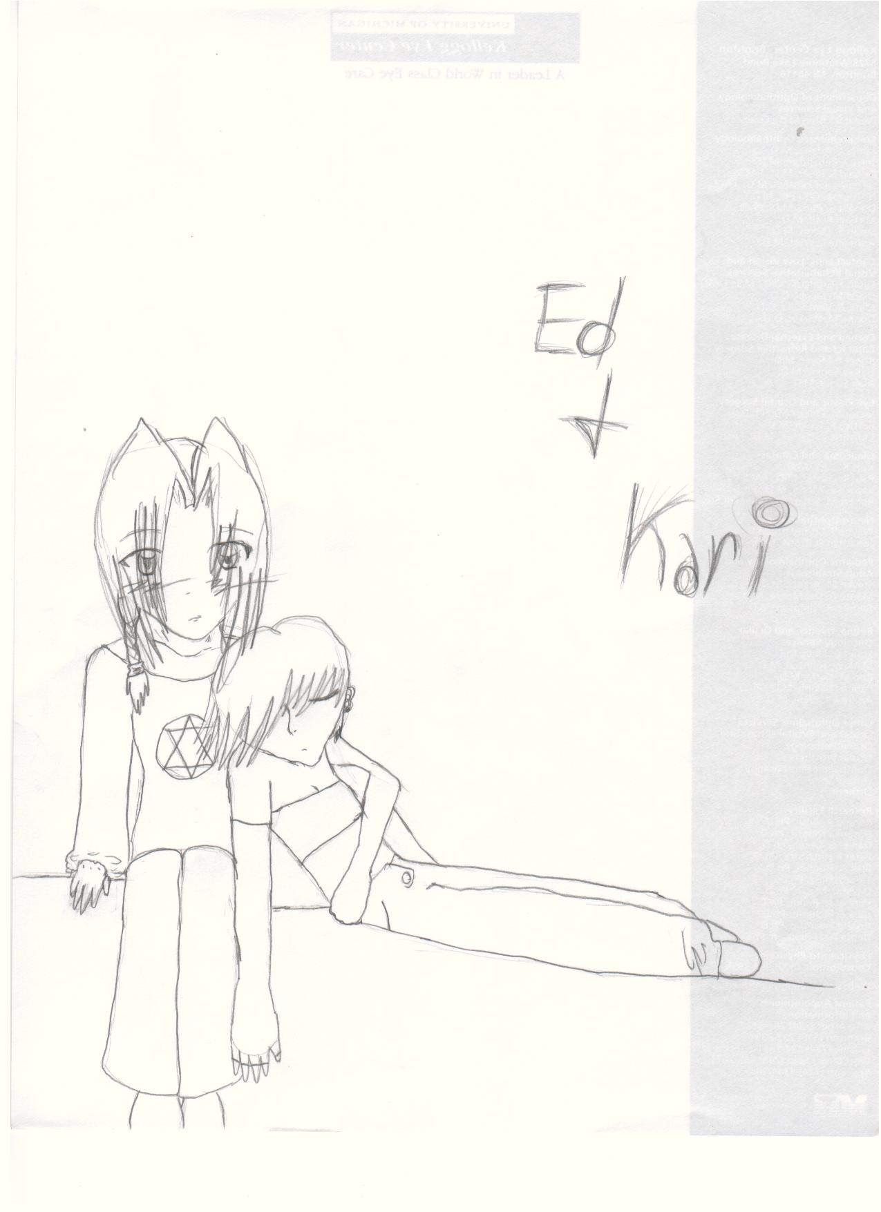 Ed and Kari!!! me testing my drawing skills by darkness_consumed