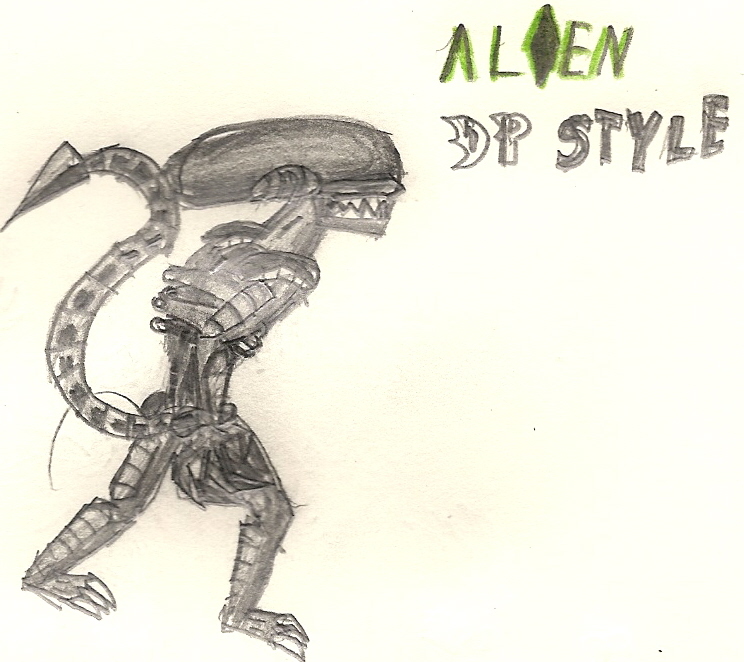 Alien in DP style by darkone10