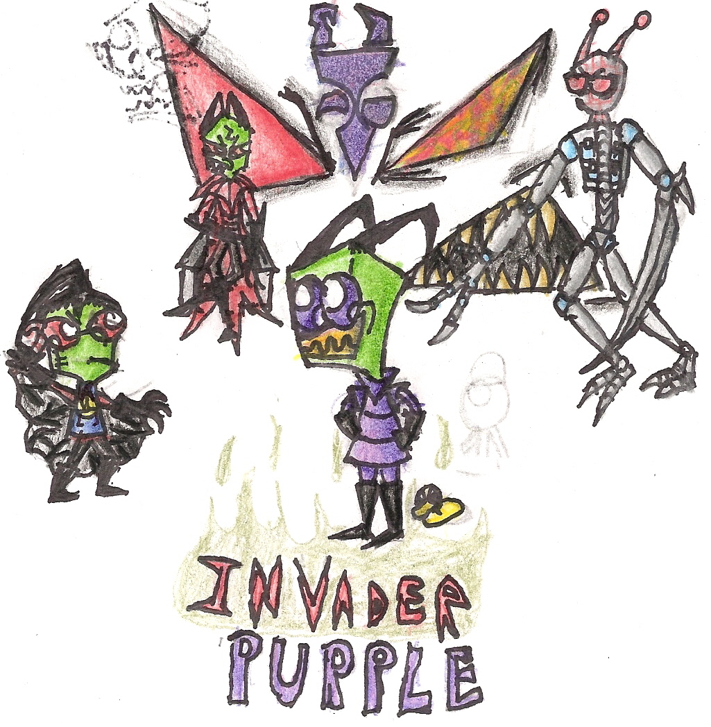 Invader Purple by darkone10