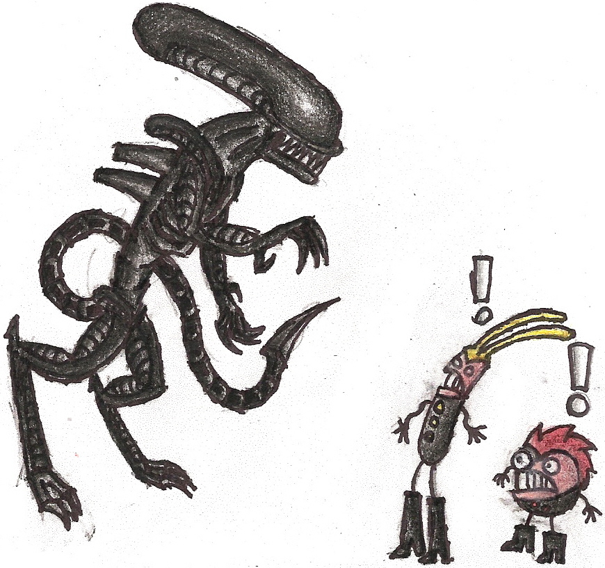 Kaput and Zosky meet the Alien by darkone10