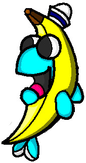 cartoon willy in banana suit by darkone10