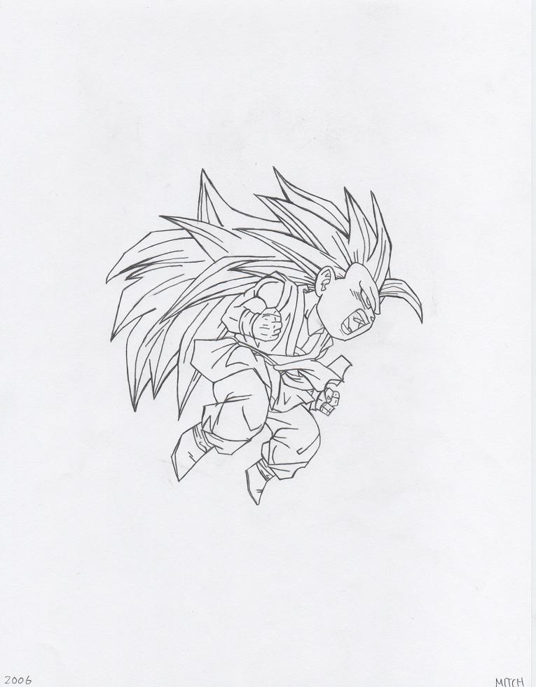 SS3 Kid Goku by darkprince00