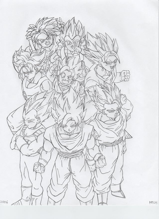 The SuperSaiyan family by darkprince00