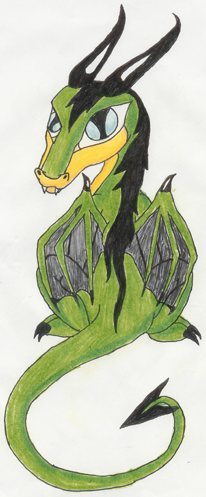 Green Dragon by darkravenofchaos