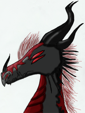 Raven-ish Dragon (Colored!) by darkravenofchaos