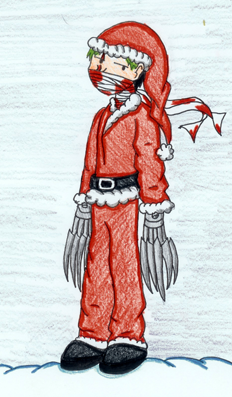 Hey look! Zain's wearin' a santa suit! by darkravenofchaos