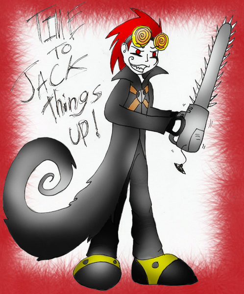 Look out! Jack's got a chainsaw! by darkravenofchaos