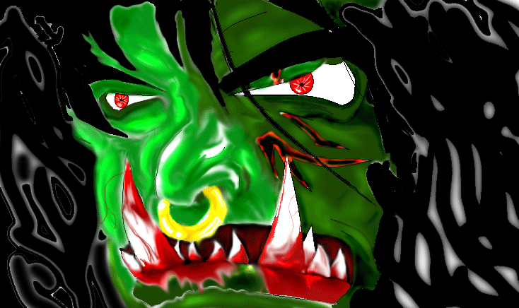 Evil orc by darkwarrior1047